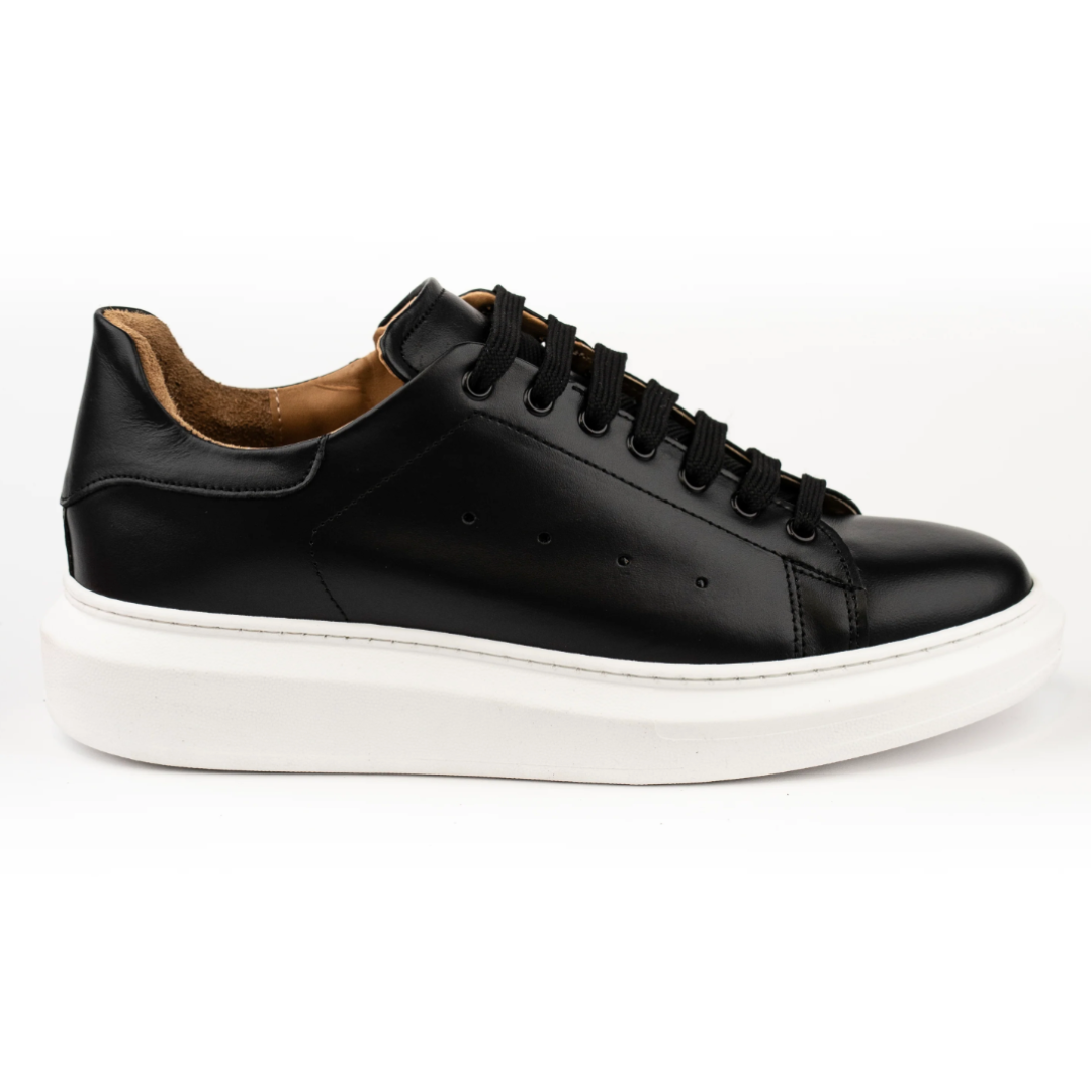 Sneakers in Pelle Liscia